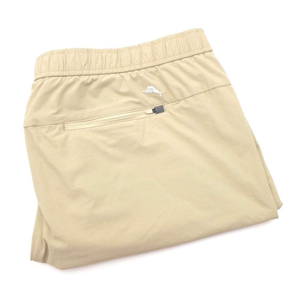 Tommy Bahama Men's Chip Shot Pull On Size 2XLB (42) Khaki Tan Performance Shorts